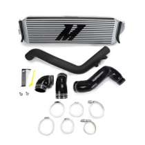 Honda Civic Type R Intercooler Kit 2017+ Silver Med Wrinkle Svarta Rör Mishimoto